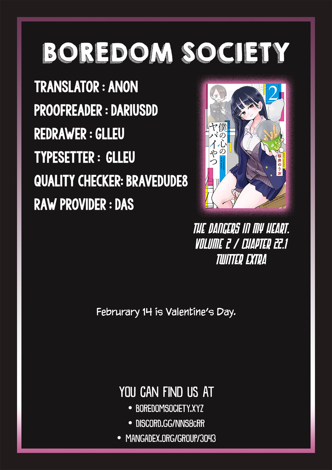 Boku no Kokoro no Yabai yatsu Chapter 443 page 4 - 