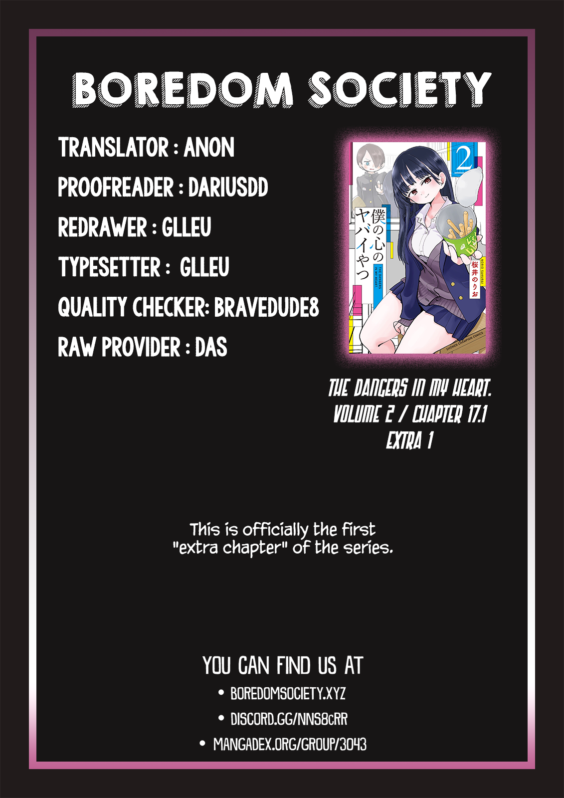 Boku no Kokoro no Yabai yatsu Chapter 459 page 3 - 