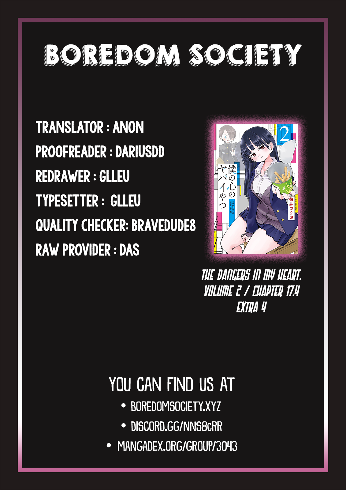 Boku no Kokoro no Yabai yatsu Chapter 461 page 5 - 