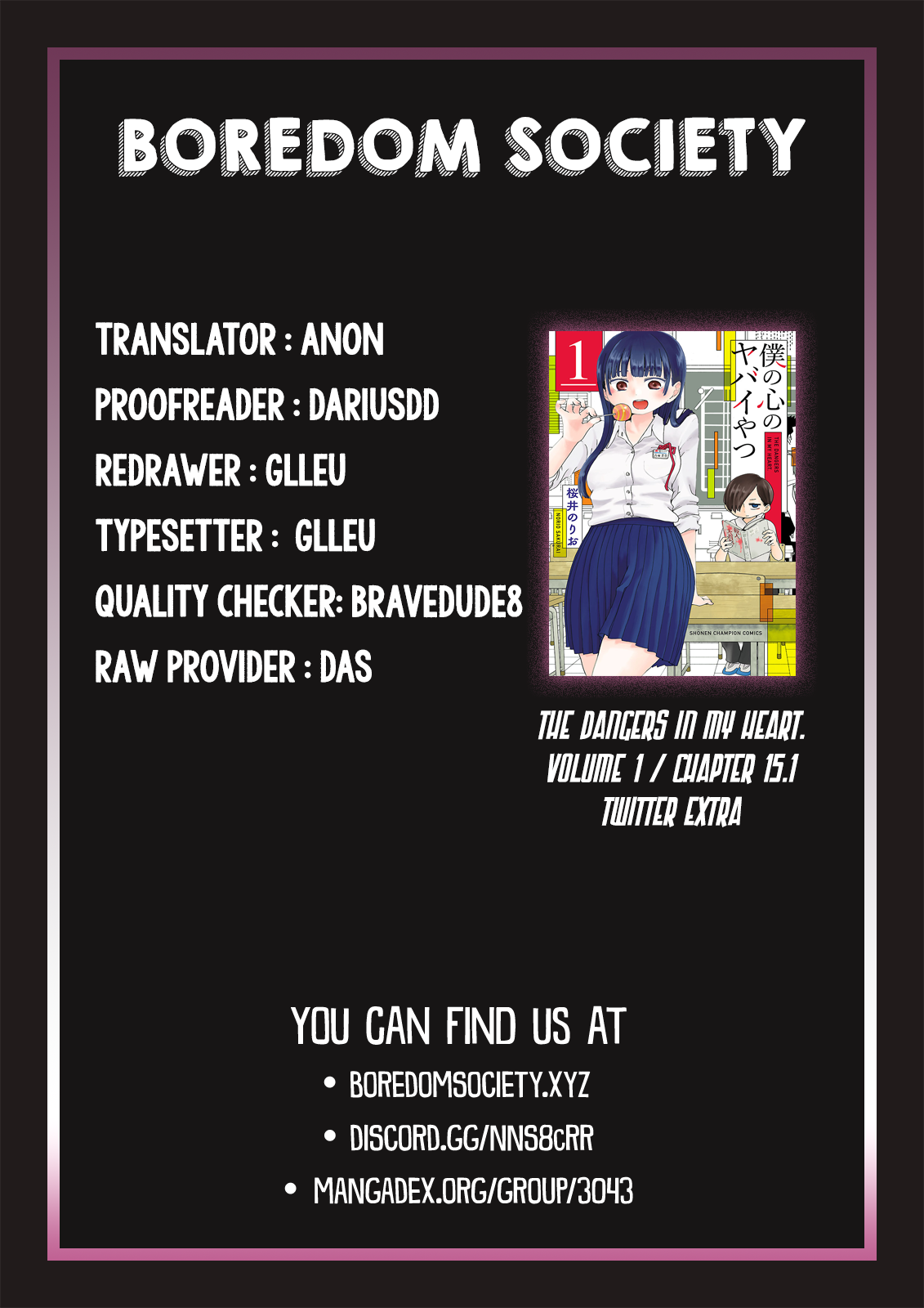 Boku no Kokoro no Yabai yatsu Chapter 466 page 7 - 