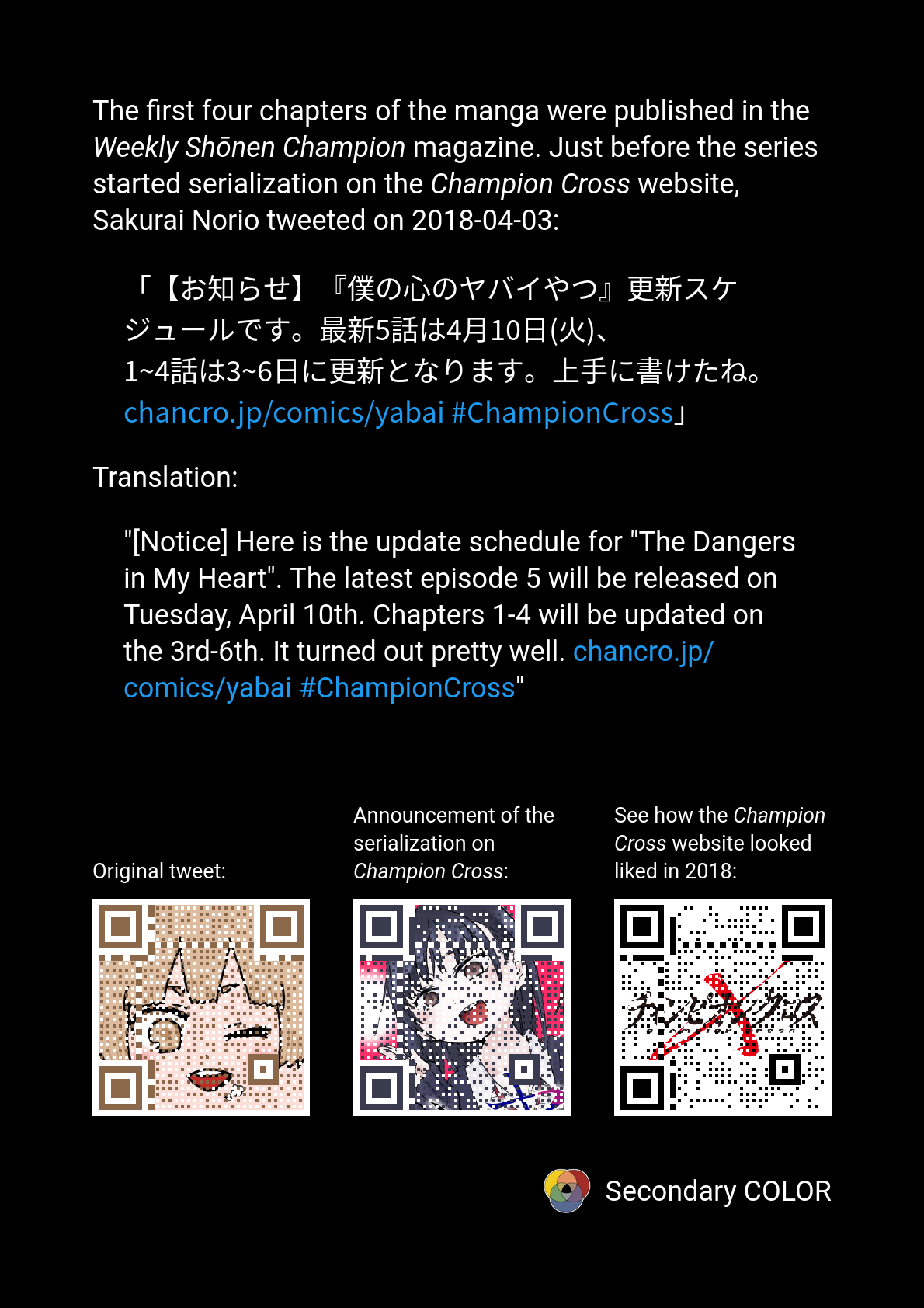 Boku no Kokoro no Yabai yatsu Chapter 485 page 2 - 