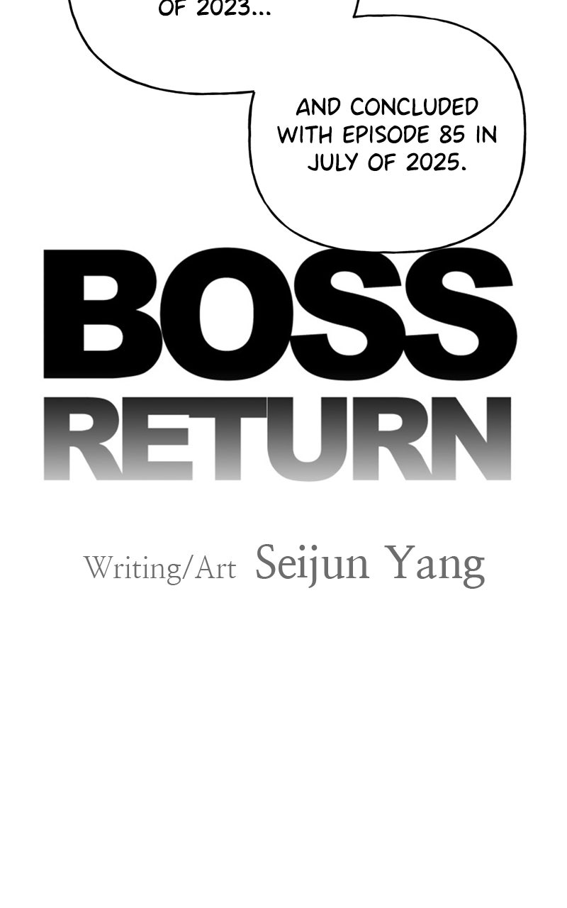 Read BOSS RETURN chapter 86 image 2 on Lezhin