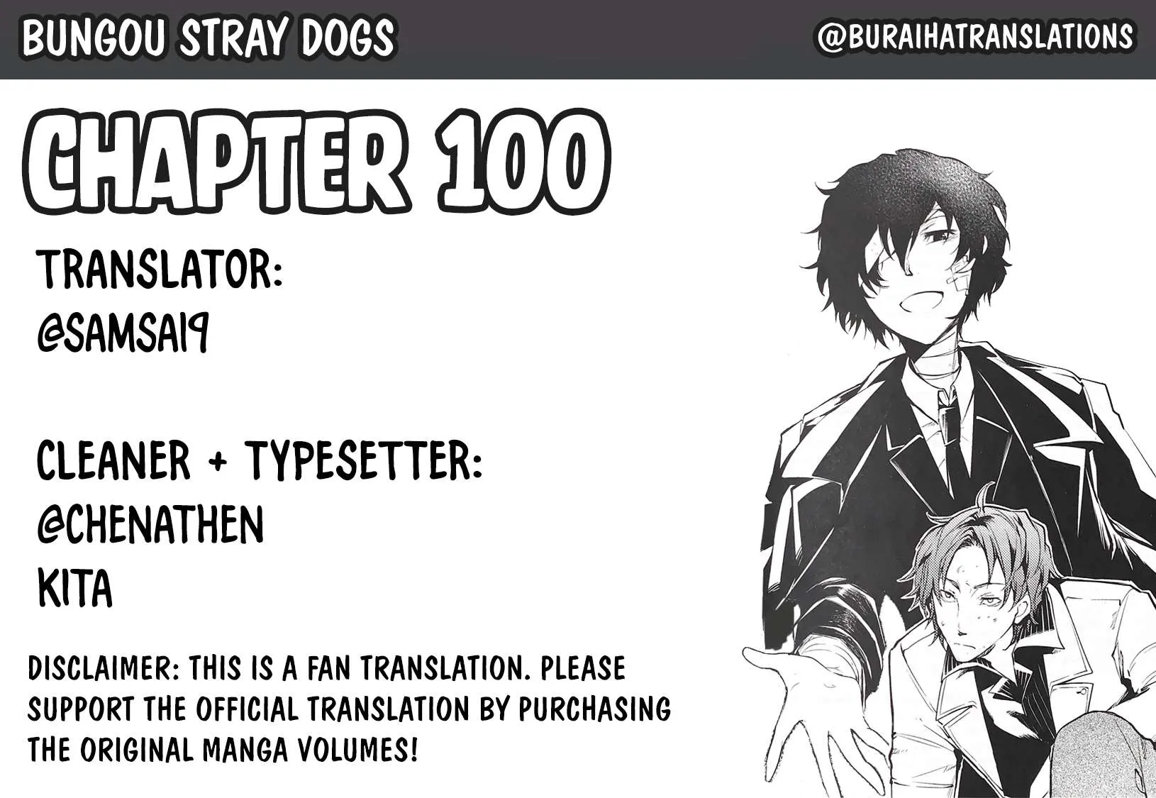 Read Bungou Stray Dogs chapter 100 image 0 on Lezhin