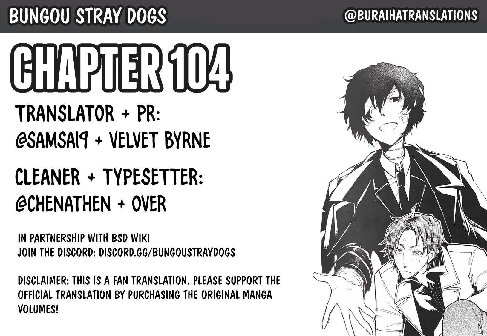 Read Bungou Stray Dogs chapter 104 image 0 on Lezhin