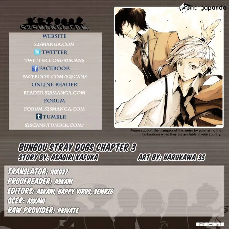 Read Bungou Stray Dogs chapter 3.1 image 0 on Lezhin