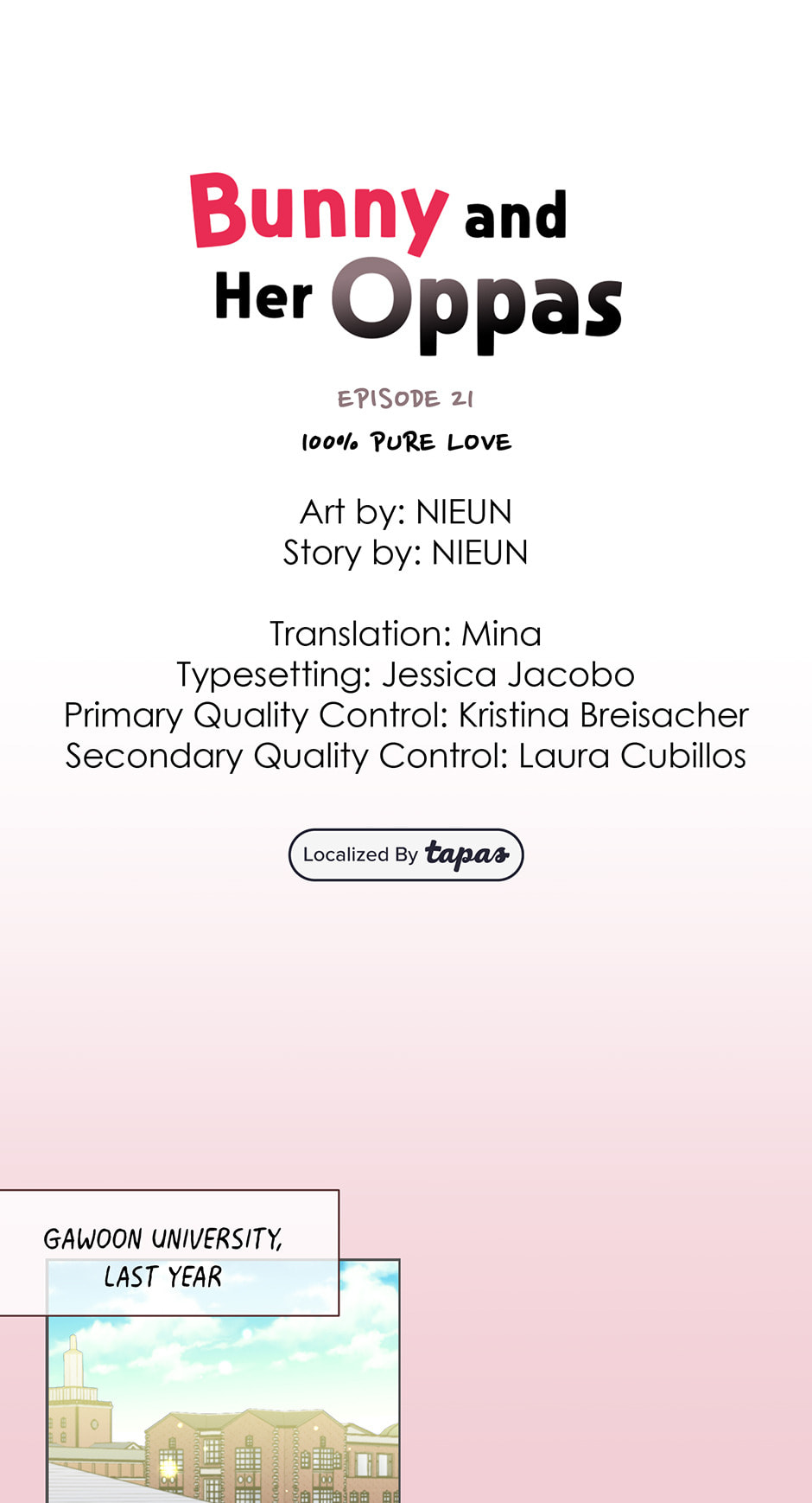 Bunny and Her Oppas Chapter 21 page 1 - 