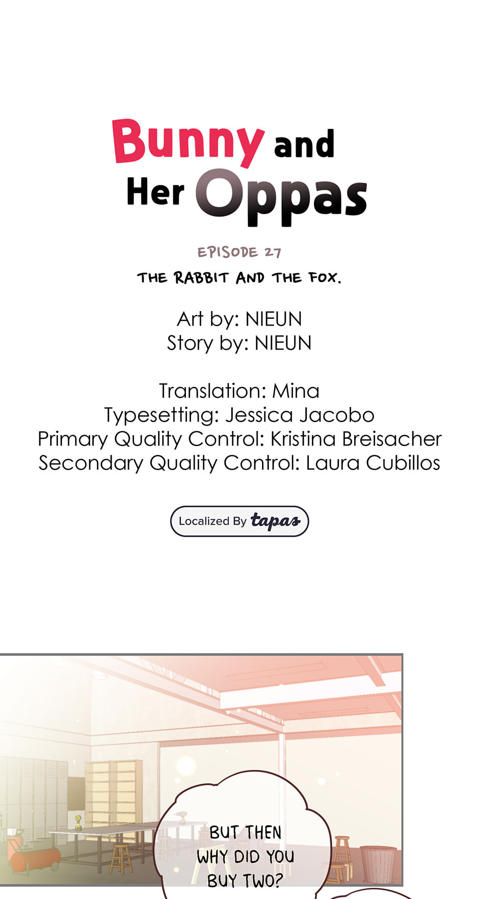Bunny and Her Oppas Chapter 27 page 1 - 