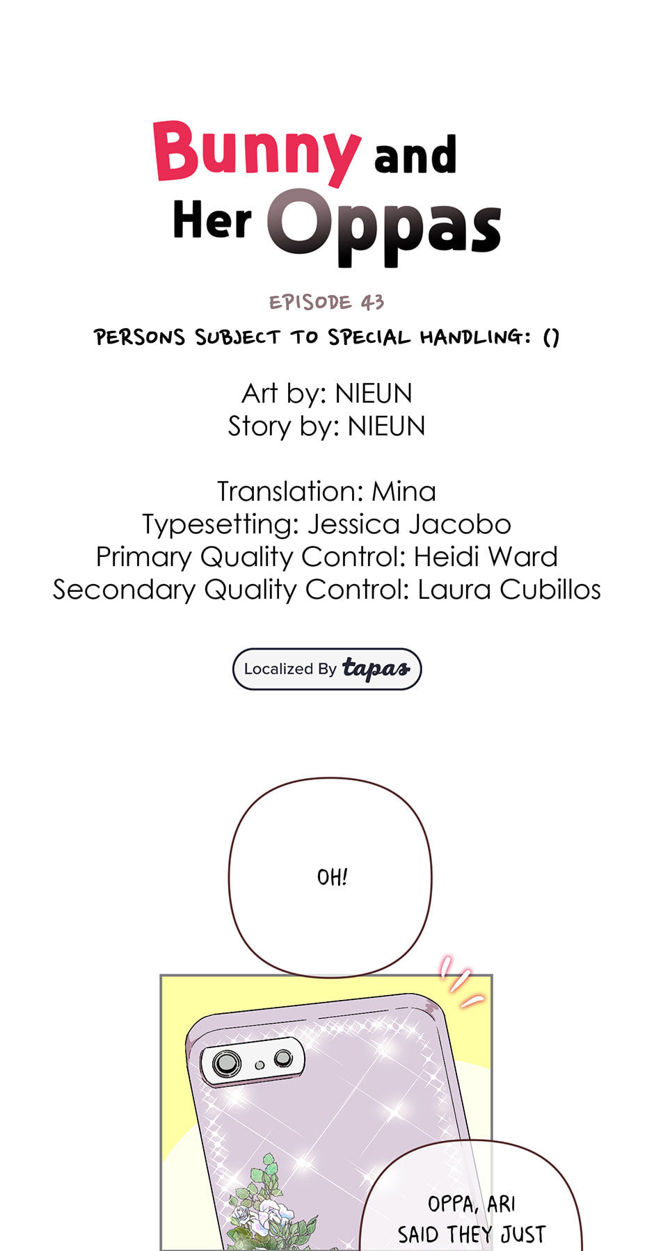 Bunny and Her Oppas Chapter 43 page 1 - 