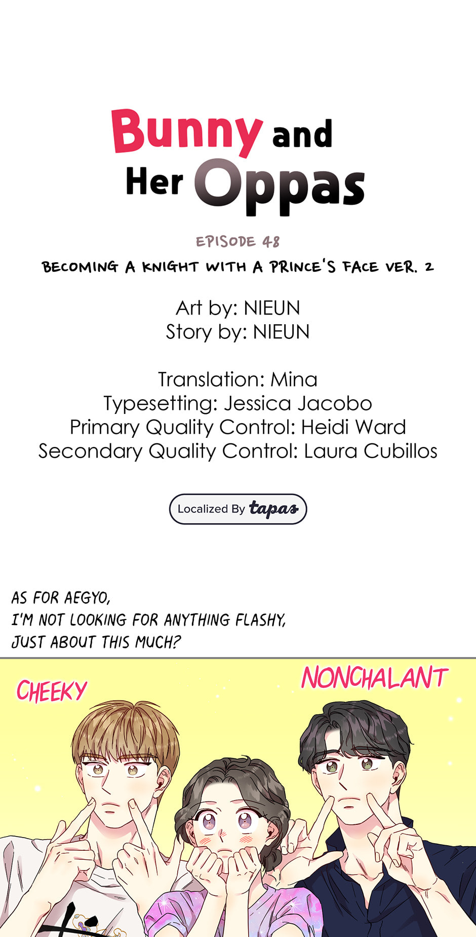 Bunny and Her Oppas Chapter 48 page 1 - 