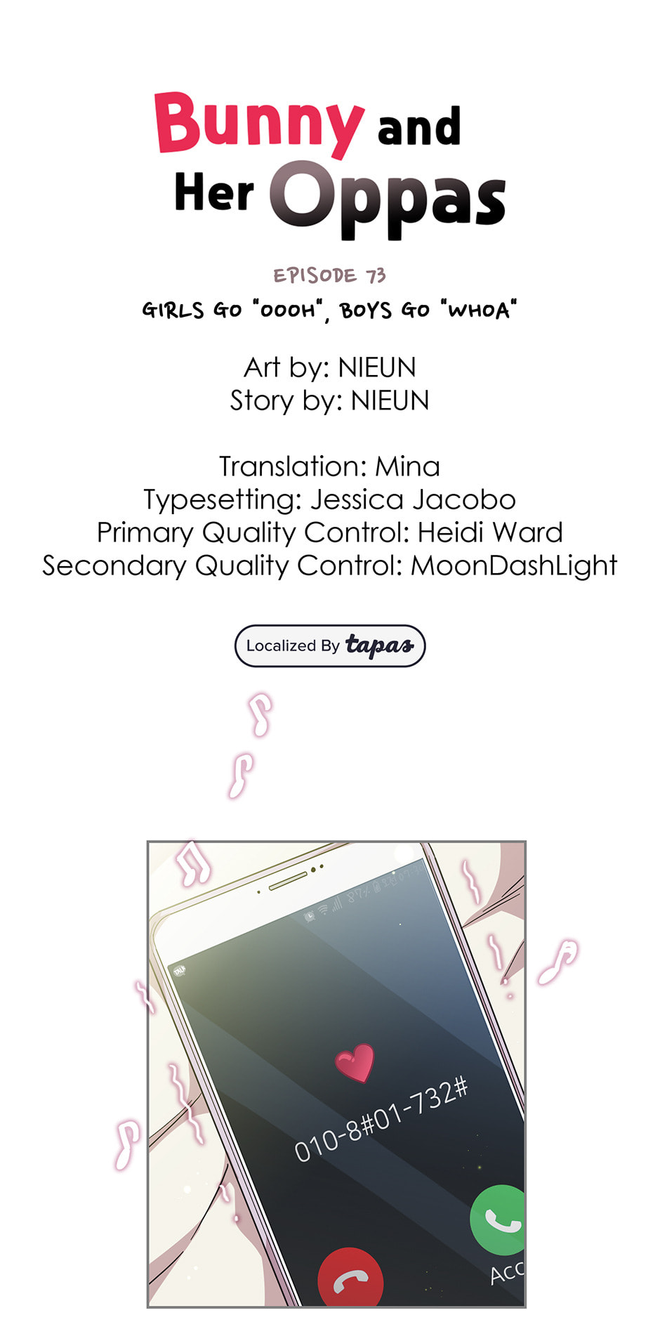 Bunny and Her Oppas Chapter 73 page 1 - 