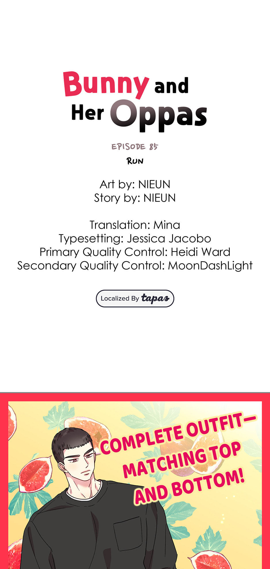 Bunny and Her Oppas Chapter 85 page 1 - 