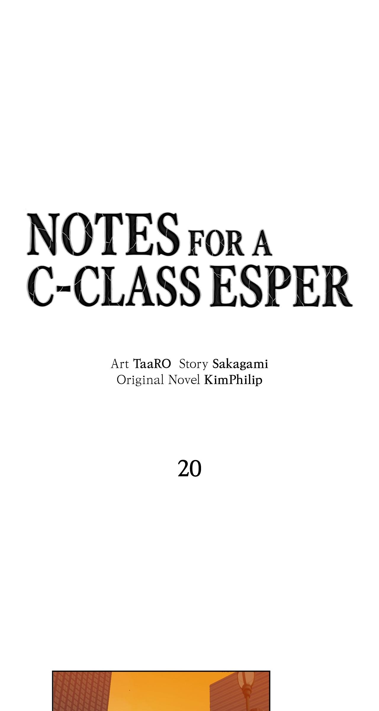 Read C-Class Esper’s Memorandum chapter 20 image 1 on Lezhin