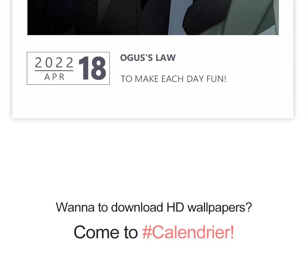 Read Calendrier Vengeur chapter 1140 image 2 on Lezhin