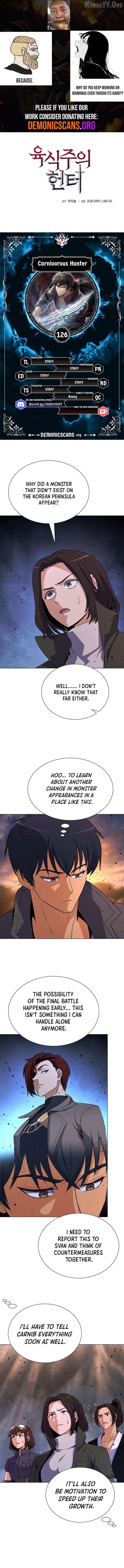Read Carnivorous Hunter chapter 126 image 1 on Lezhin