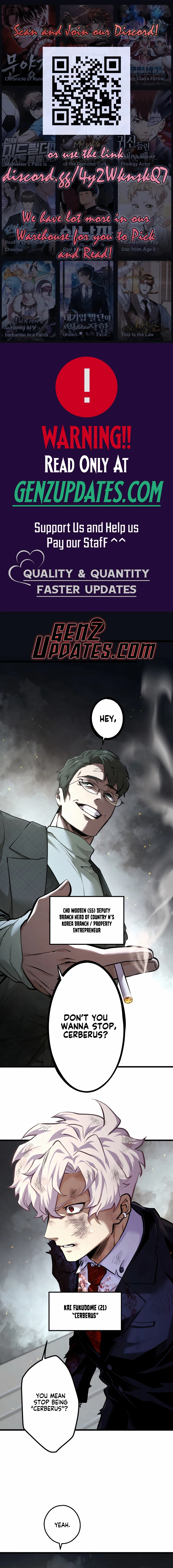 Read Cerberus chapter 48 image 0 on Lezhin