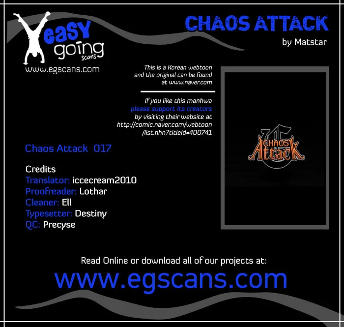 Read Chaos Attack chapter 17 image 0 on Lezhin