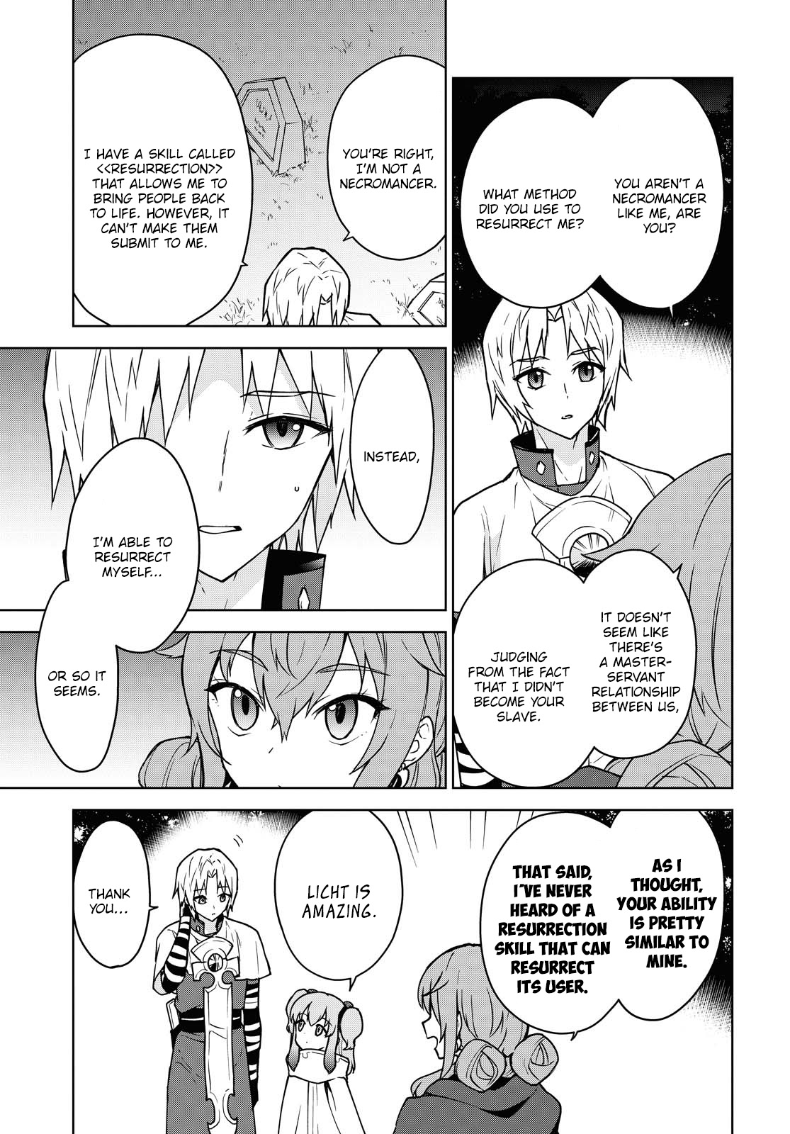 Read Cheat Skill "shisha Sosei" Ga Kakusei Shite Inishieno Maougun Wo Fukkatsu Sasete Shimaimashita ~Dare Mo Shinasenai Saikyou Hiiro~ chapter 4 image 6 on Lezhin