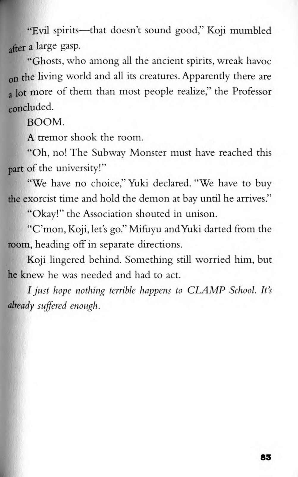 Read CLAMP School Paranormal Investigators chapter 3 image 2 on Lezhin