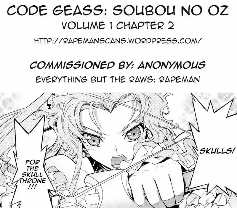 Read Code Geass: Oz the Reflection chapter 2.1 image 20 on Lezhin