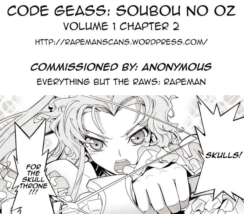 Read Code Geass: Oz the Reflection chapter 2 image 35 on Lezhin
