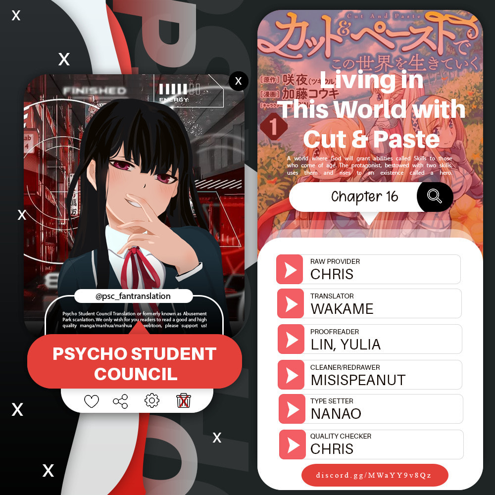 Cut & Paste de Kono Sekai o Ikite Iku Chapter 16 page 1 - 