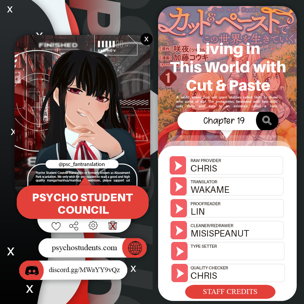 Cut & Paste de Kono Sekai o Ikite Iku Chapter 19 page 1 - 