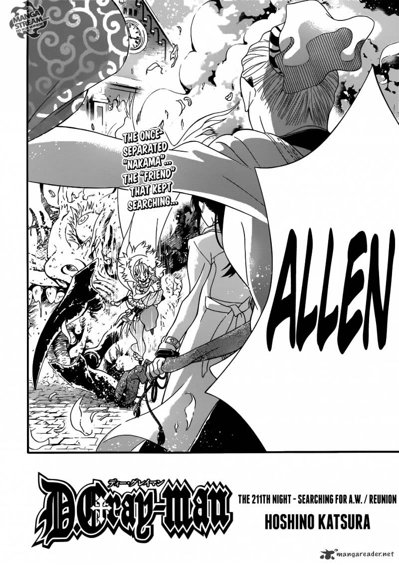 Read D.Gray-man chapter 211 image 1 on Lezhin