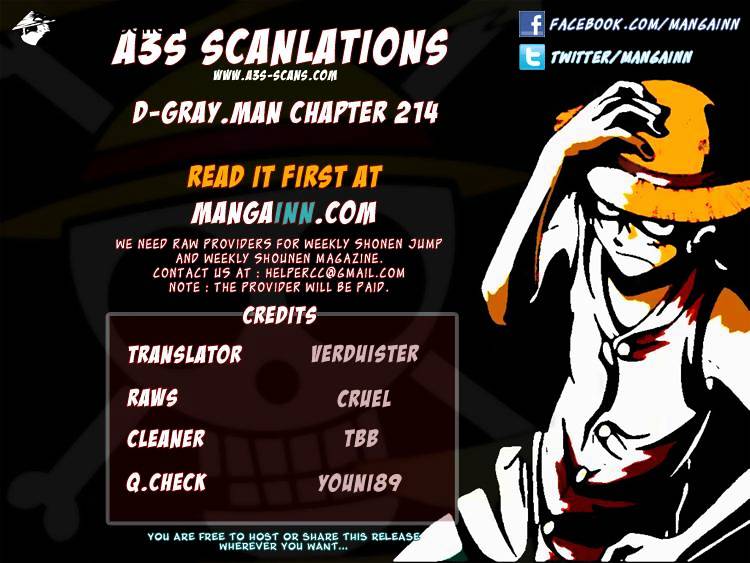 Read D.Gray-man chapter 214 image 30 on Lezhin