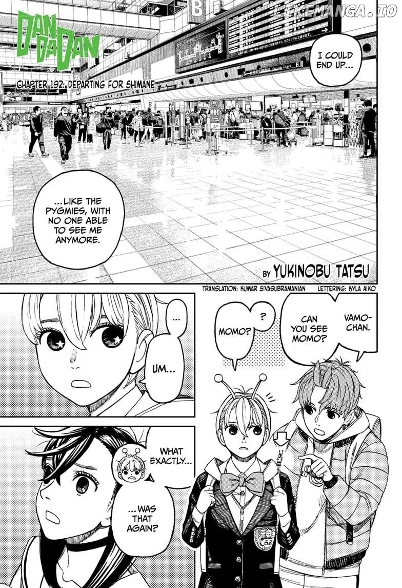 Read Dandadan  Manga chapter 192 image 0 on Lezhin