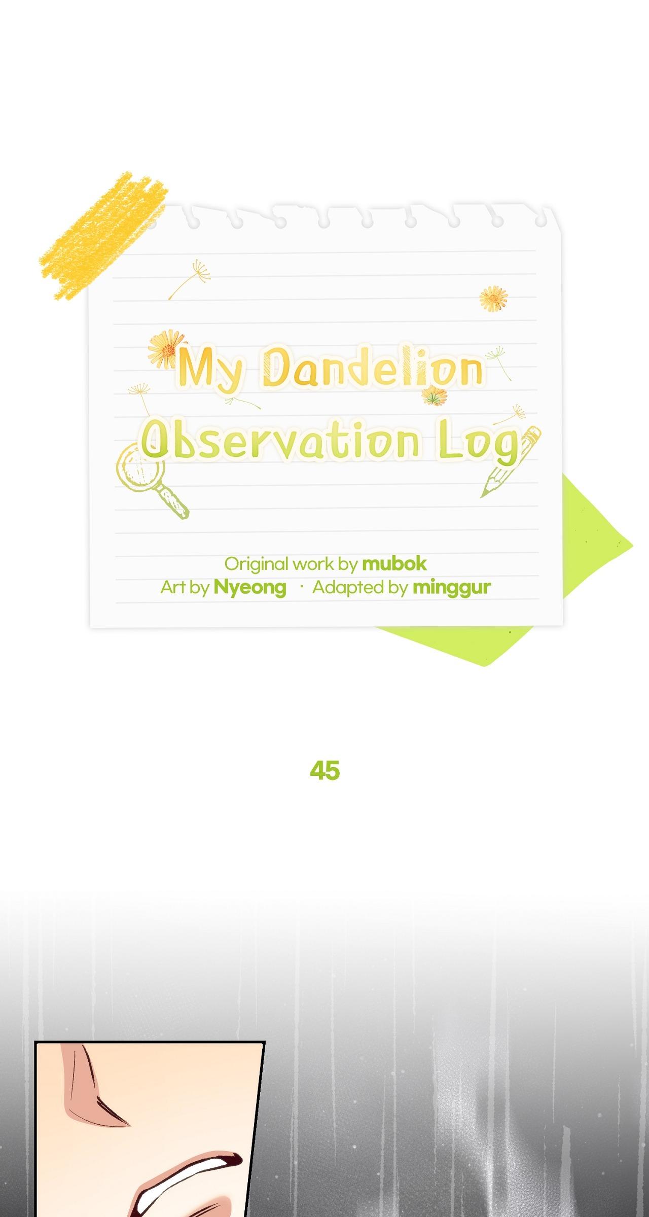 Read Dandelion Flower Observation Diary chapter 45 image 1 on Lezhin