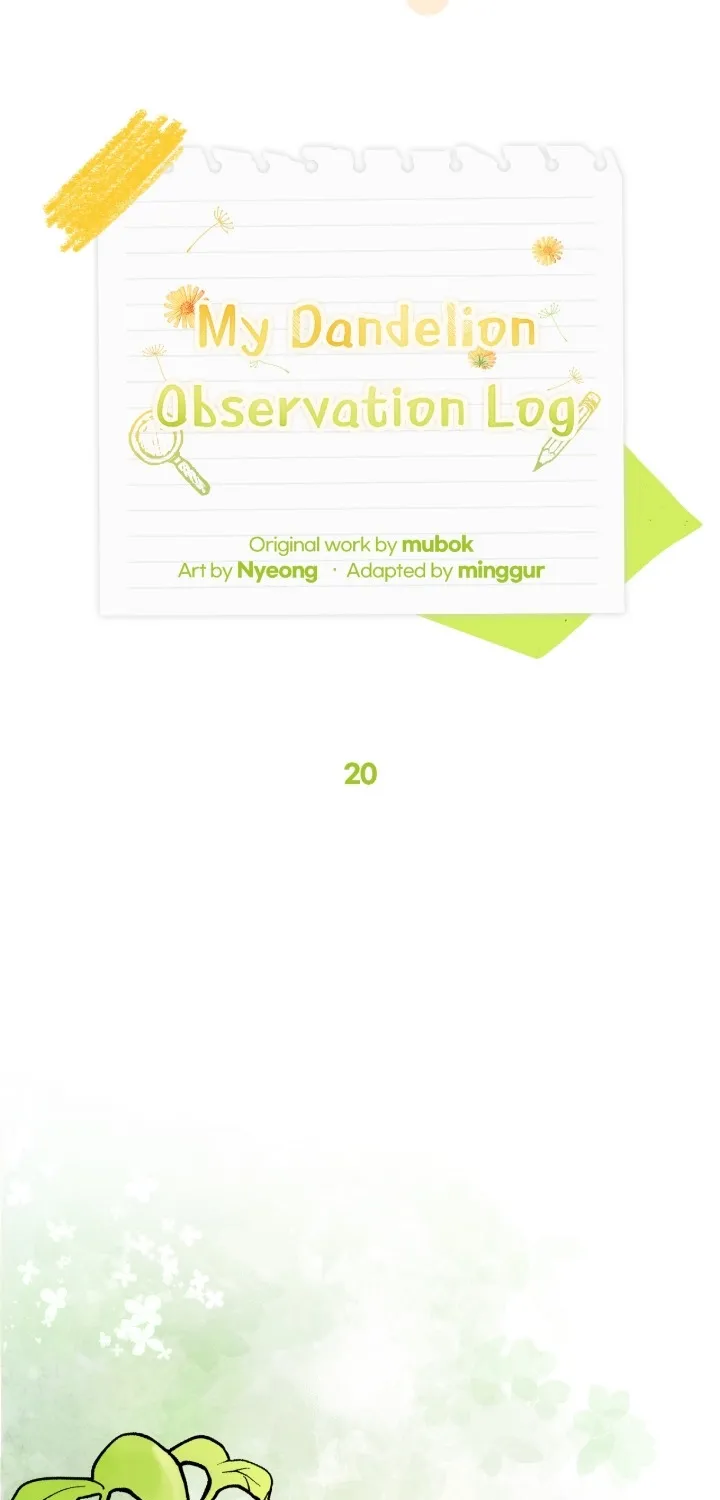 Read Dandelion observation journal chapter 20 image 22 on Lezhin