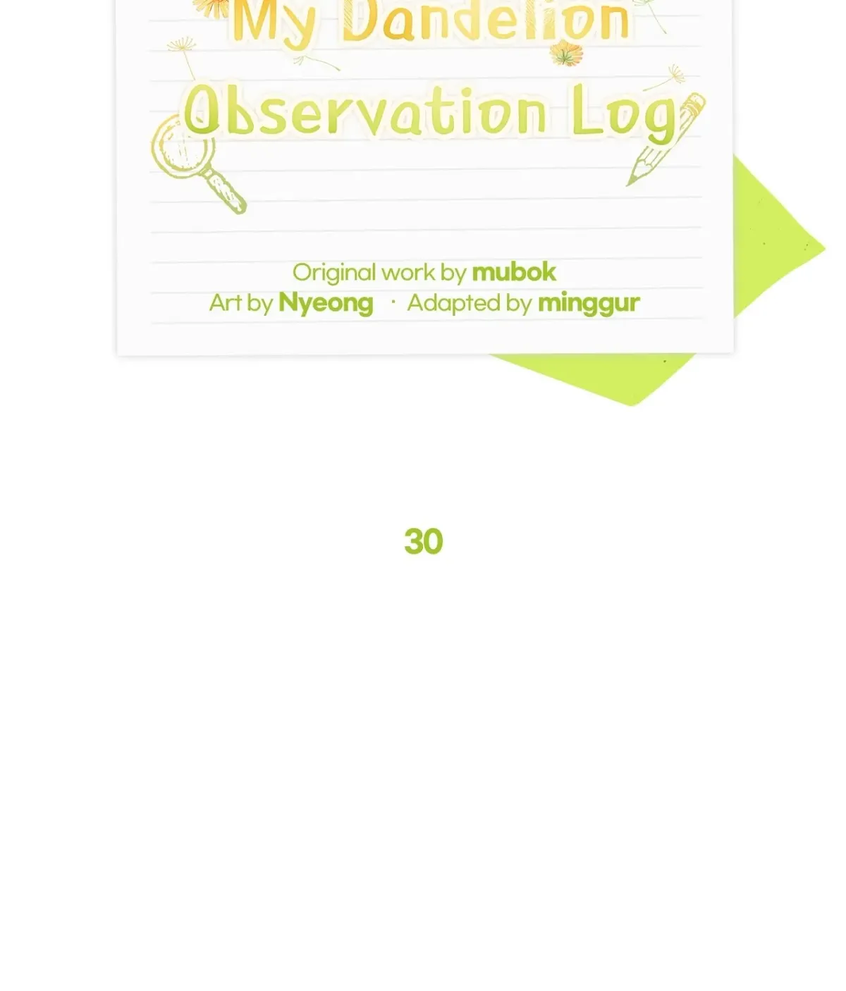 Read Dandelion observation journal chapter 30 image 39 on Lezhin