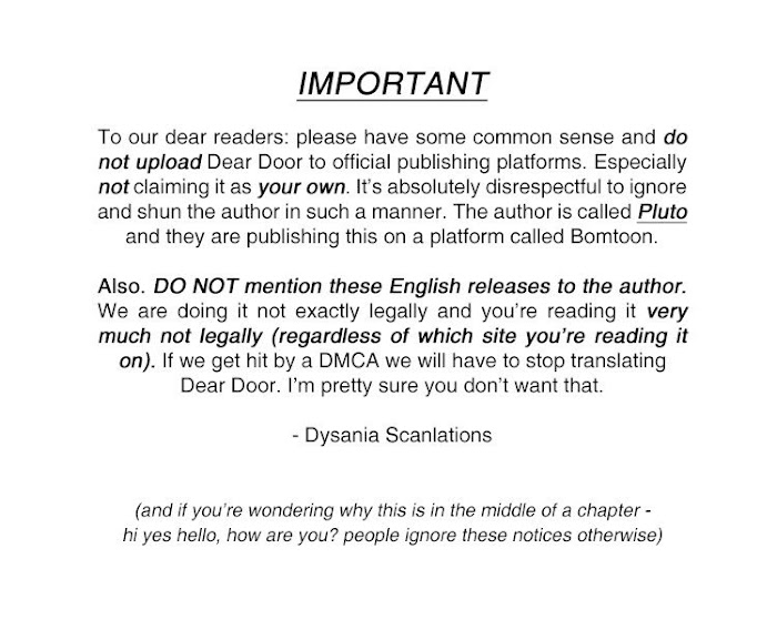 Dear. Door Chapter 21 page 1 - 