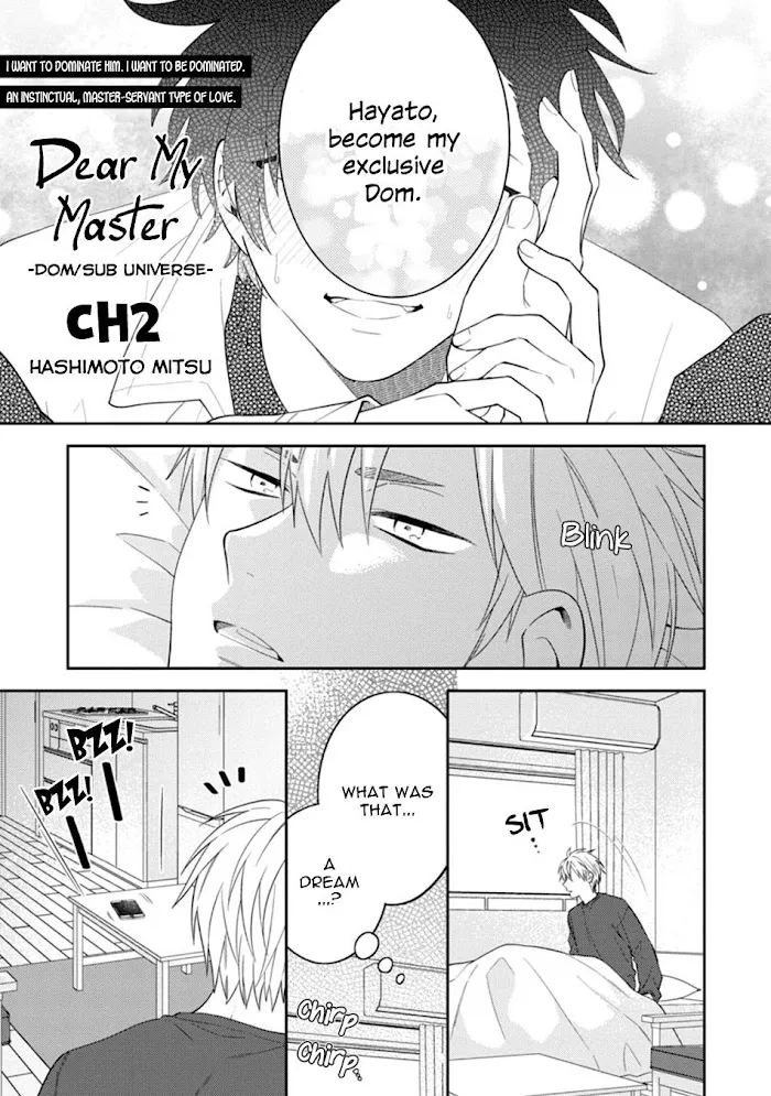 Dear My Master Chapter 2 page 5 - 