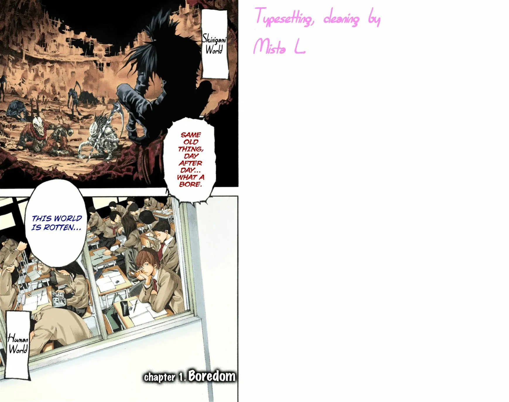 Read Death Note - Digital Colored Comics (Colored) chapter 1.1 image 1 on Lezhin