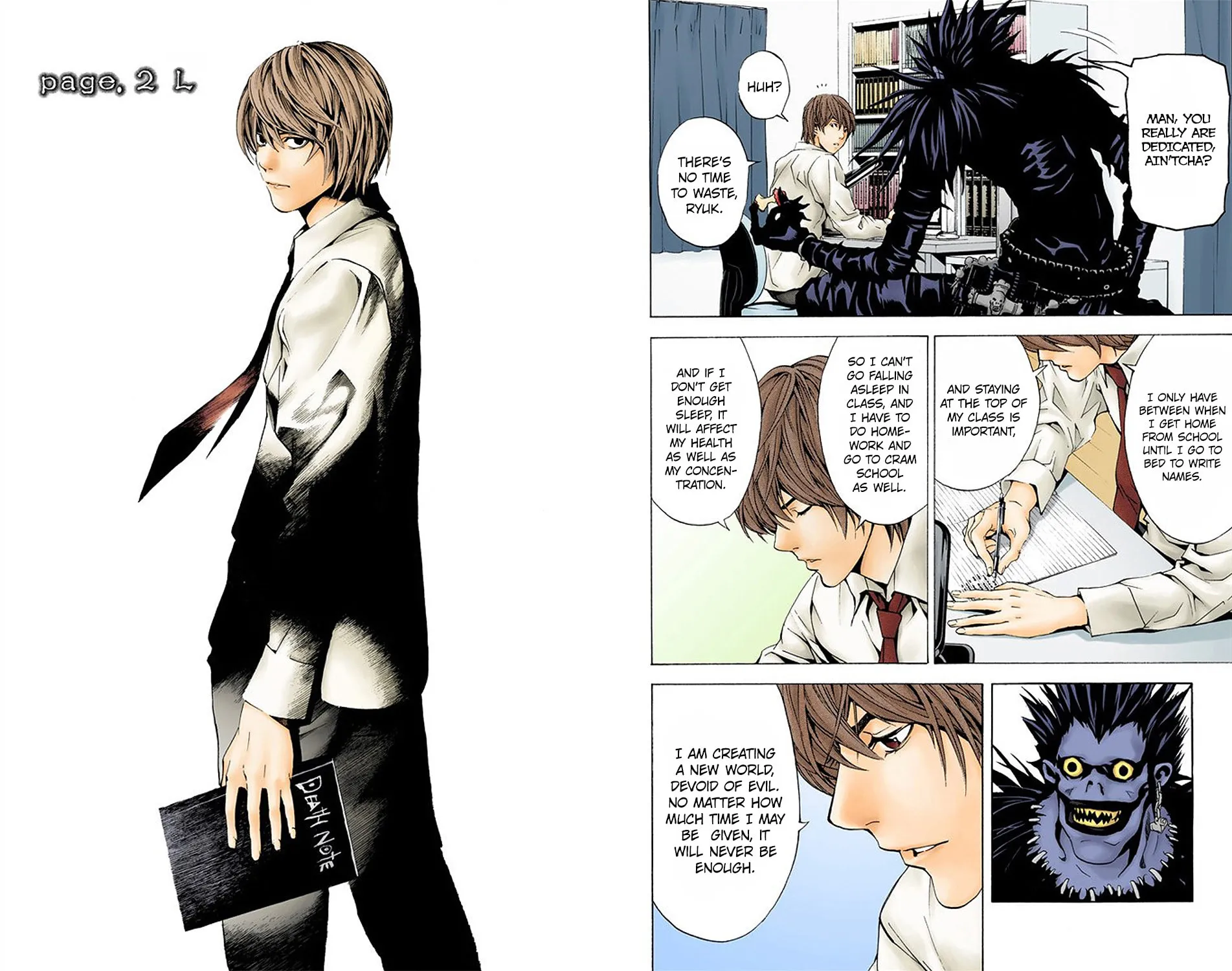 Read Death Note - Digital Colored Comics (Colored) chapter 2.2 image 1 on Lezhin