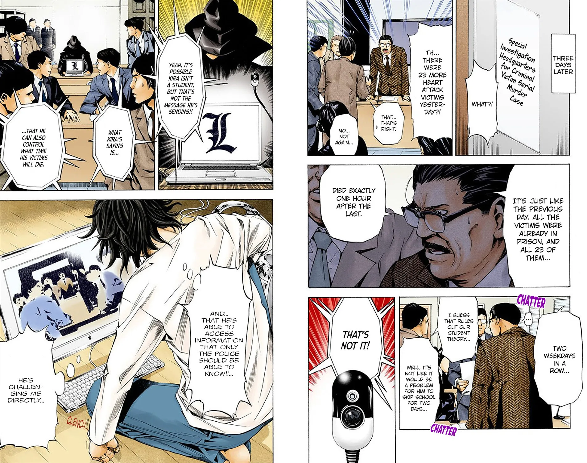 Read Death Note - Digital Colored Comics (Colored) chapter 3.1 image 12 on Lezhin