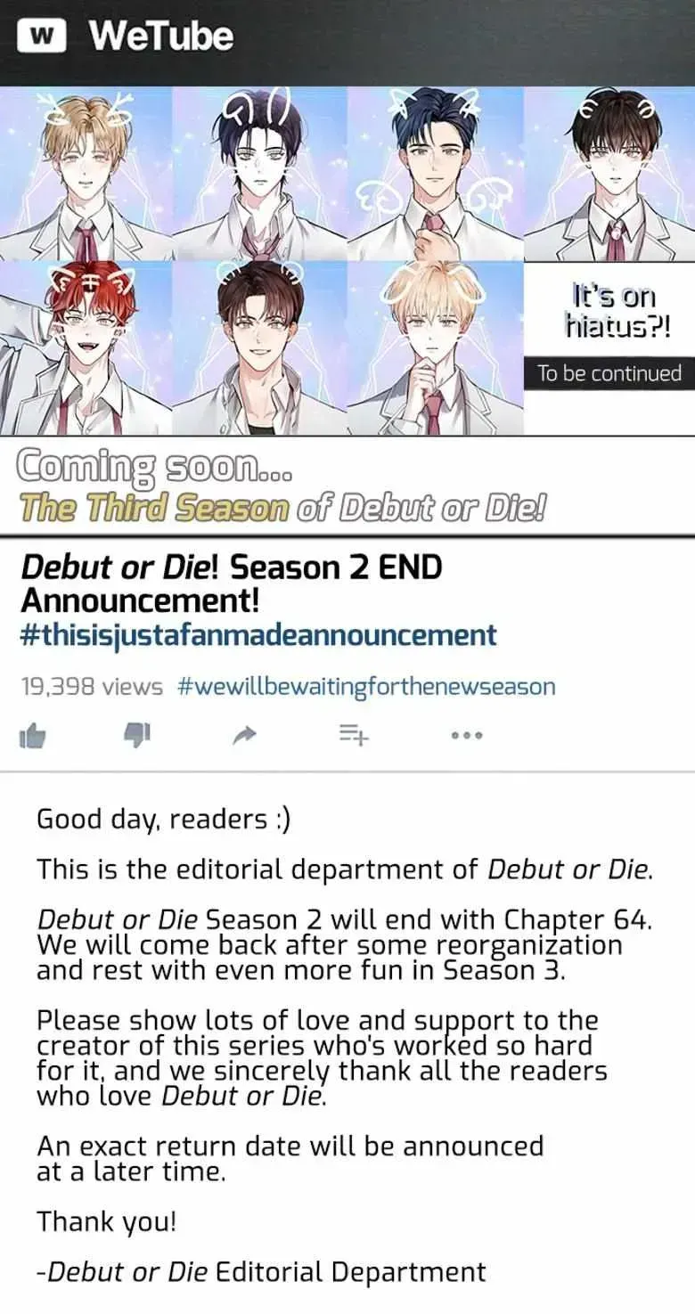 Read Debut or Die! chapter 64.2 image 0 on Lezhin