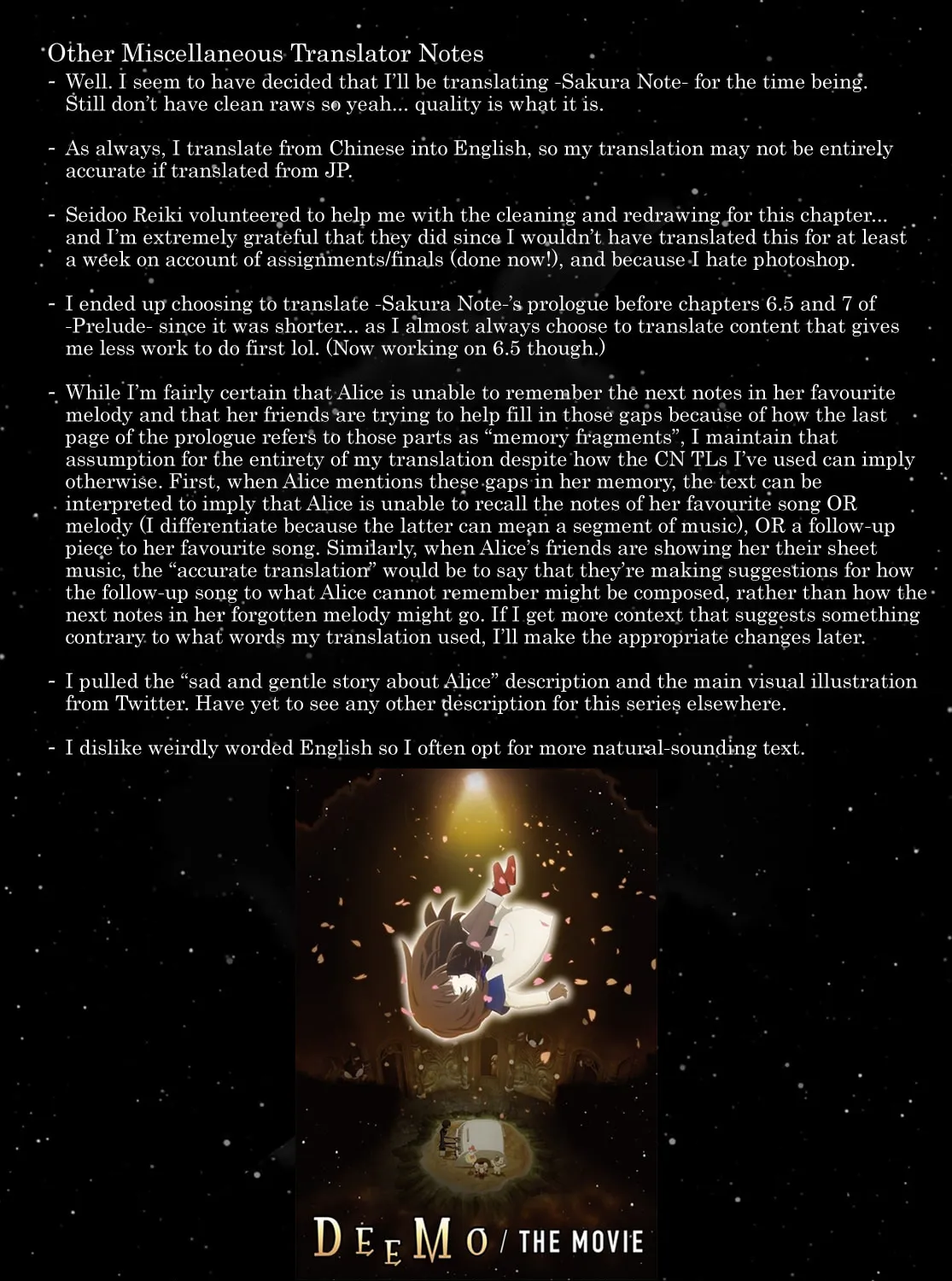Read DEEMO -Sakura Note- chapter 0 image 22 on Lezhin