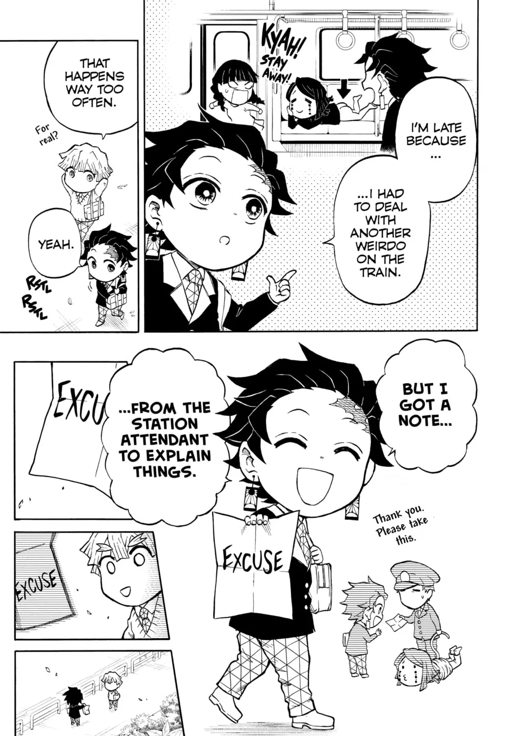 Read Demon Slayer: Kimetsu Academy chapter 1 image 12 on Lezhin