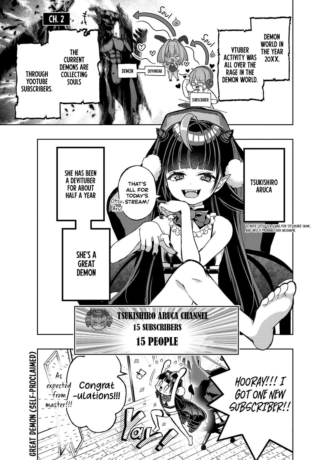 Devituber!! ~Tsukishiro Arca wa Vtuber de Maou wo Mezasu!~ Chapter 2 page 2 - 