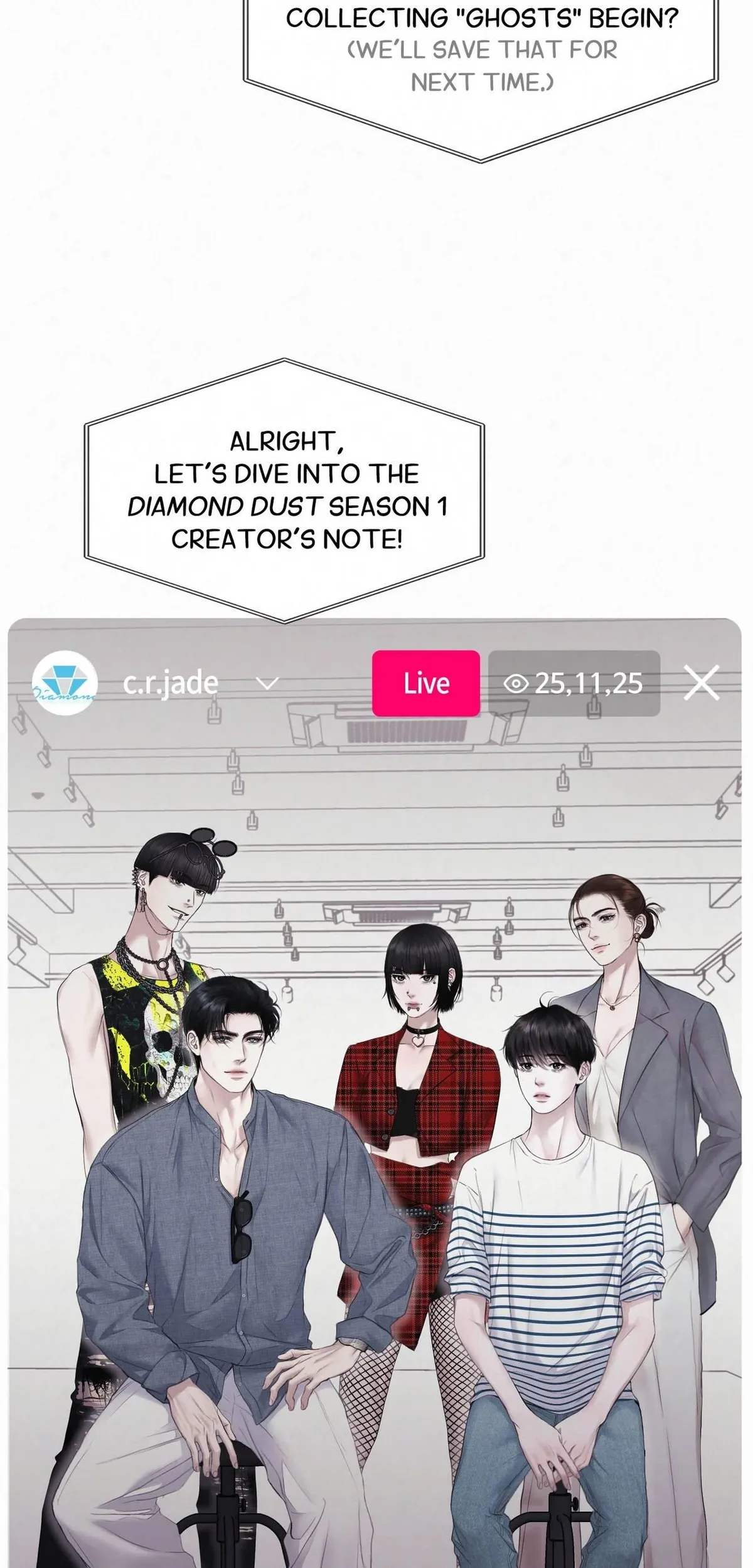 Read Diamond Dust chapter 27.99 image 4 on Lezhin