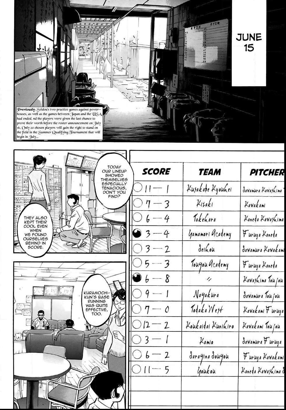 Read Diamond no Ace Act 2 chapter 133 image 1 on Lezhin