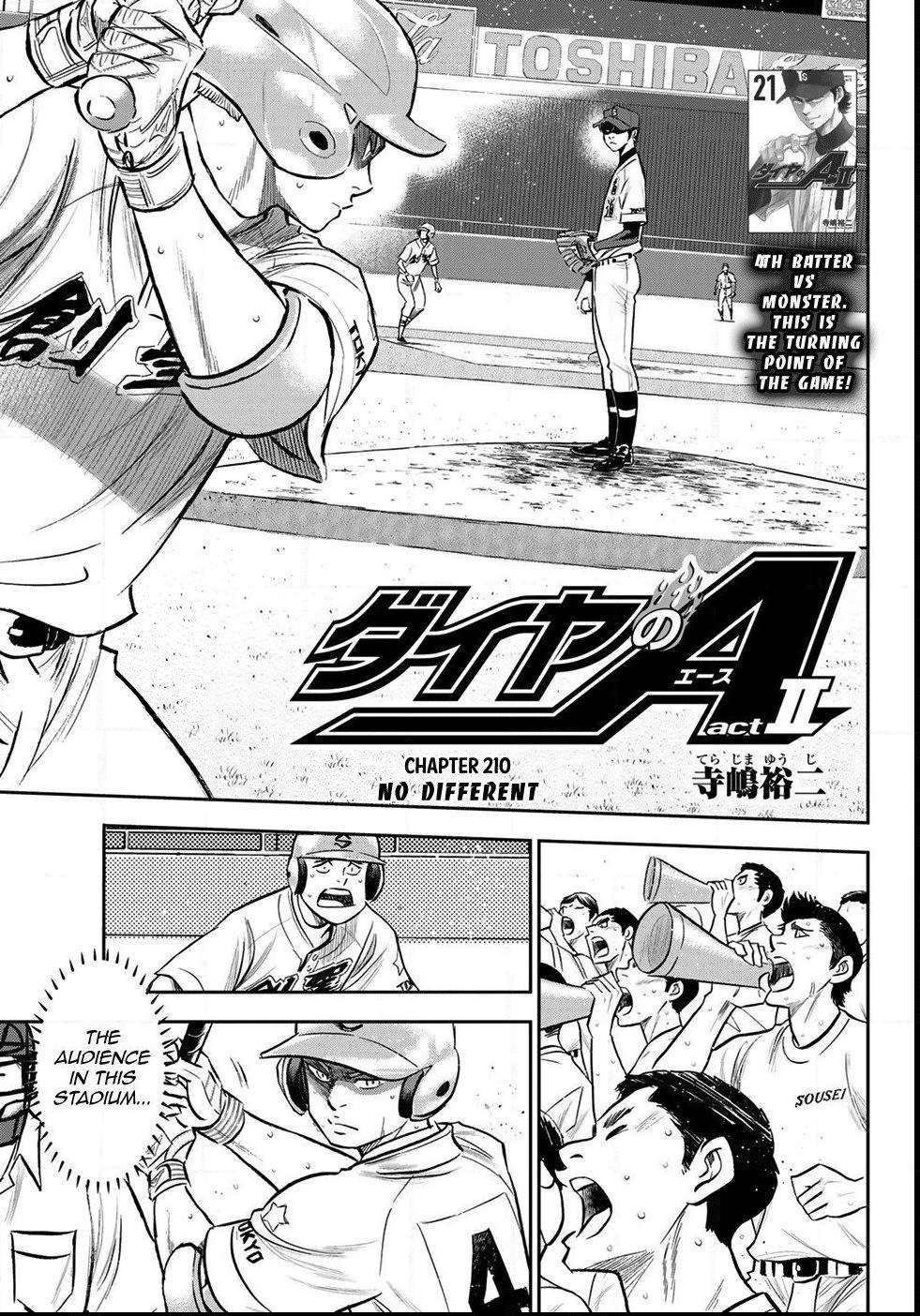 Read Diamond no Ace Act 2 chapter 210 image 0 on Lezhin