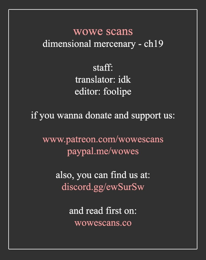 Read Dimensional Mercenary chapter 19 image 1 on Lezhin