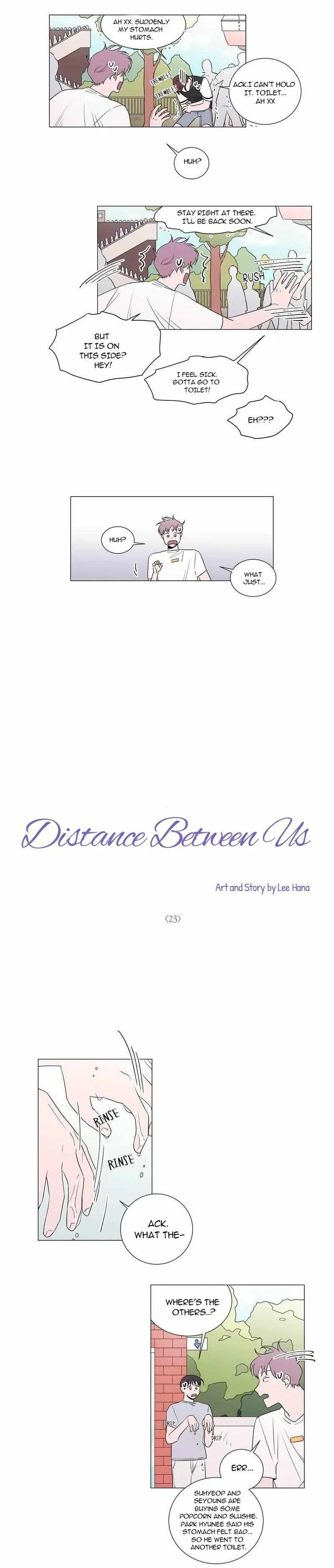 Read Distance Between Us chapter 23 image 4 on Lezhin