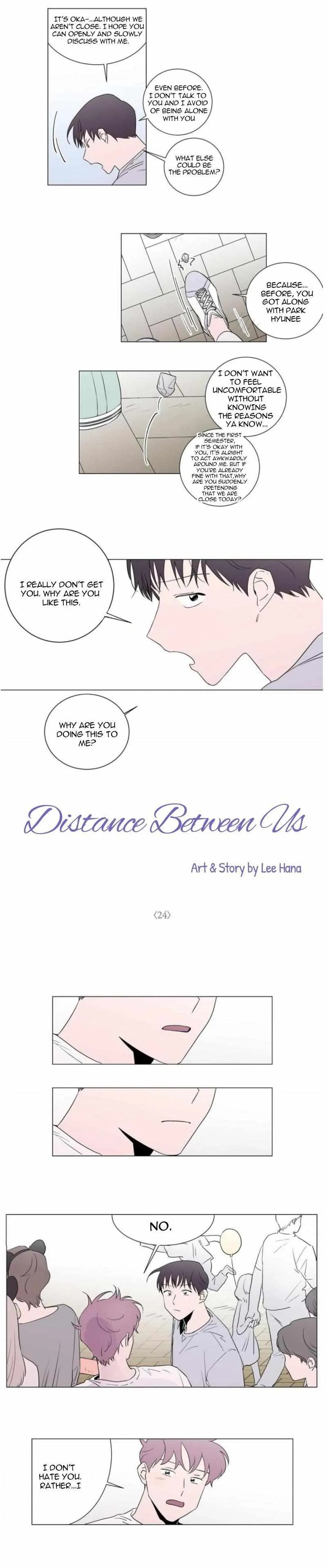 Read Distance Between Us chapter 24 image 2 on Lezhin