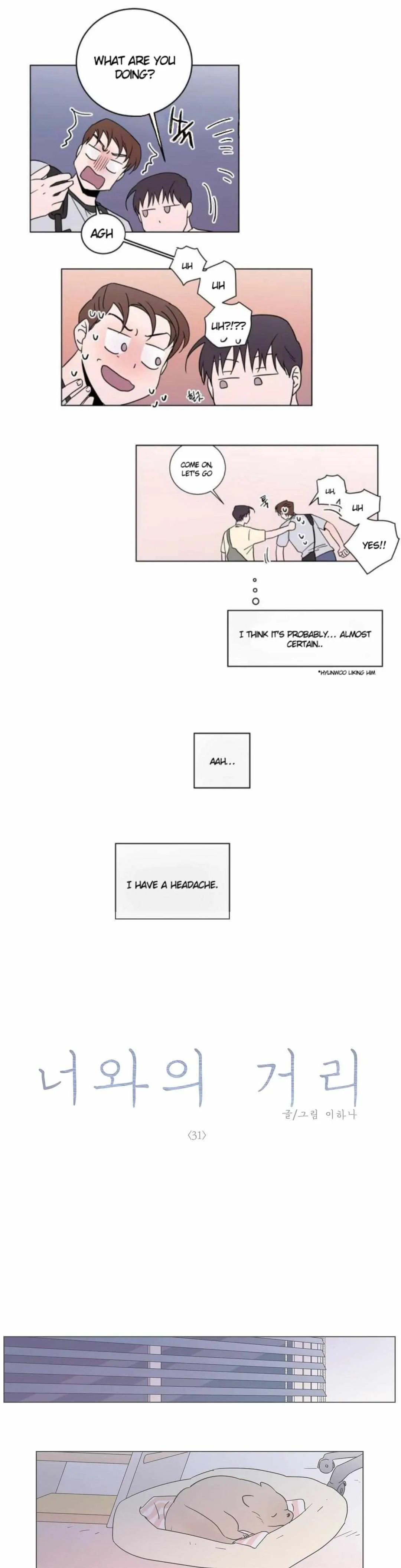 Read Distance Between Us chapter 31 image 2 on Lezhin