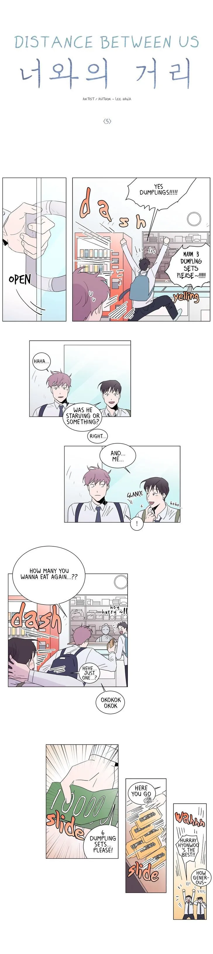 Read Distance Between Us chapter 5 image 3 on Lezhin