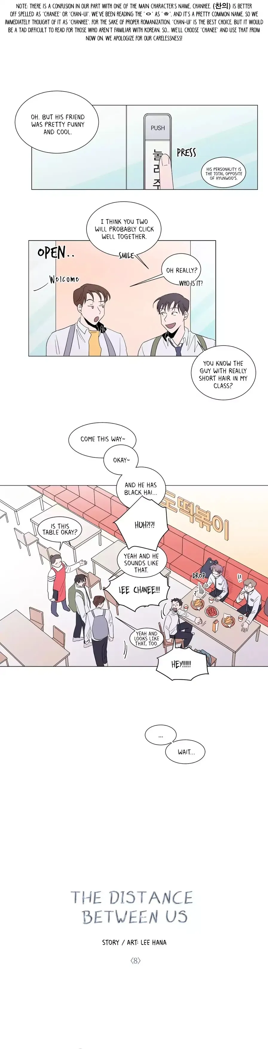 Read Distance Between Us chapter 8 image 2 on Lezhin